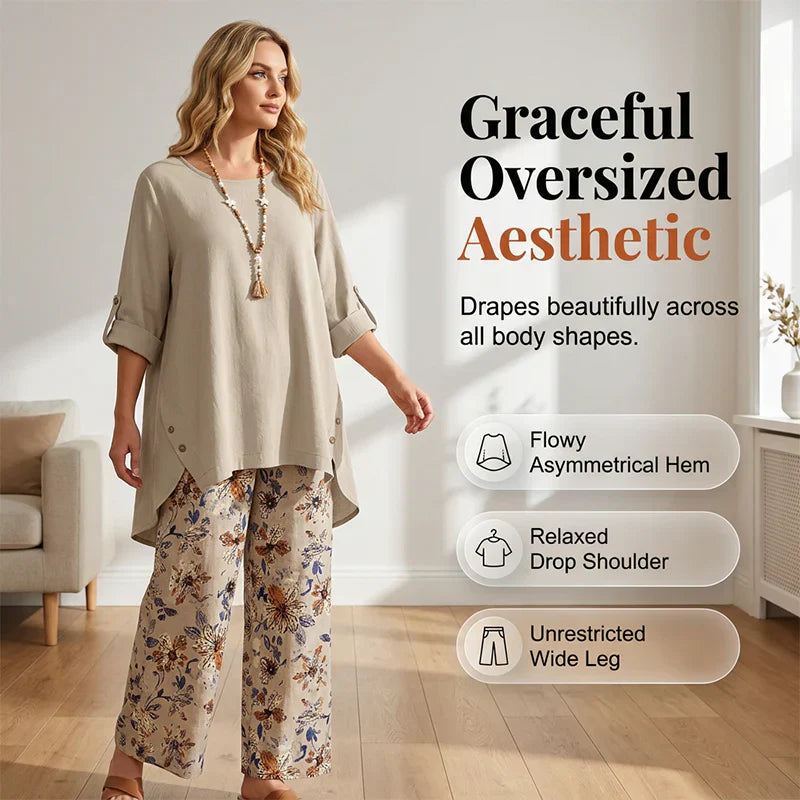 Edvige Rossignoli™ Completo tunica e pantaloni traspirante