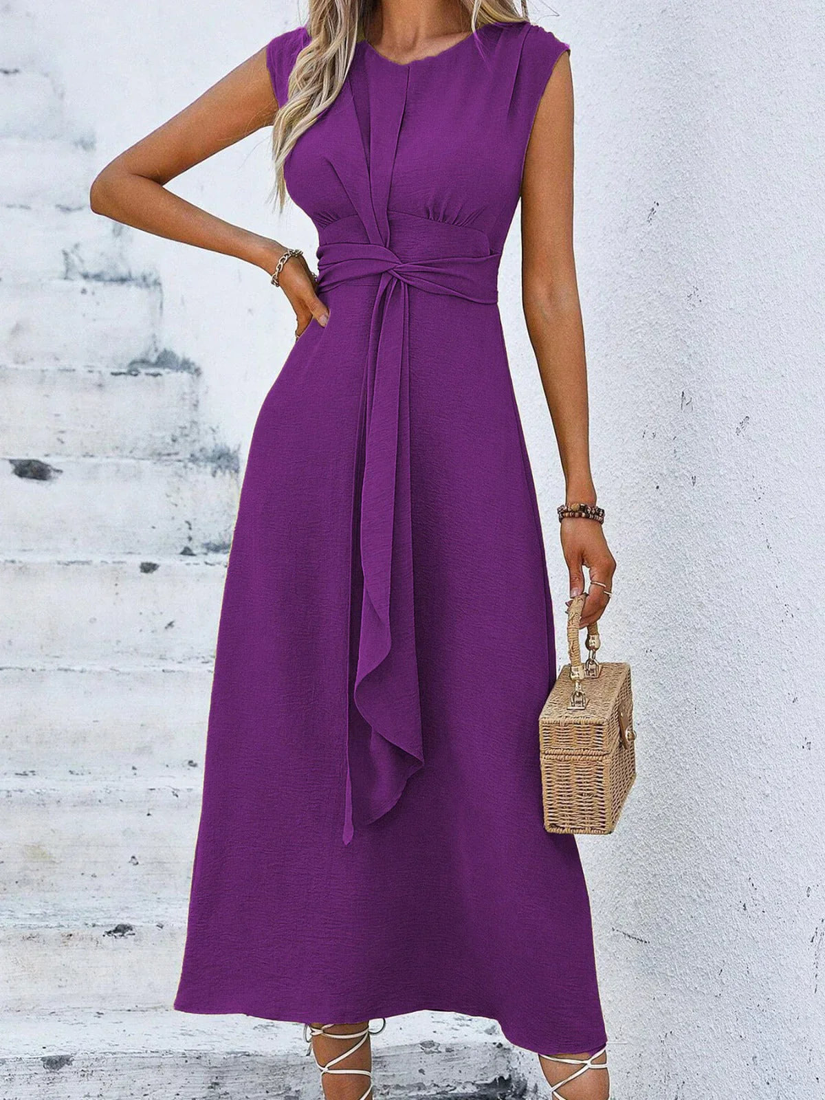 Egle Pizzichini™ Abito drappeggiato elegante per uno stile senza sforzo