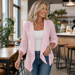 Egle Schiavi™ Cardigan aperto davanti per uno stile quotidiano accogliente