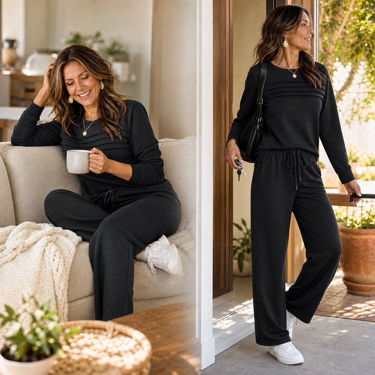 Elettra Brentani™ Set loungewear senza sforzo per il comfort quotidiano