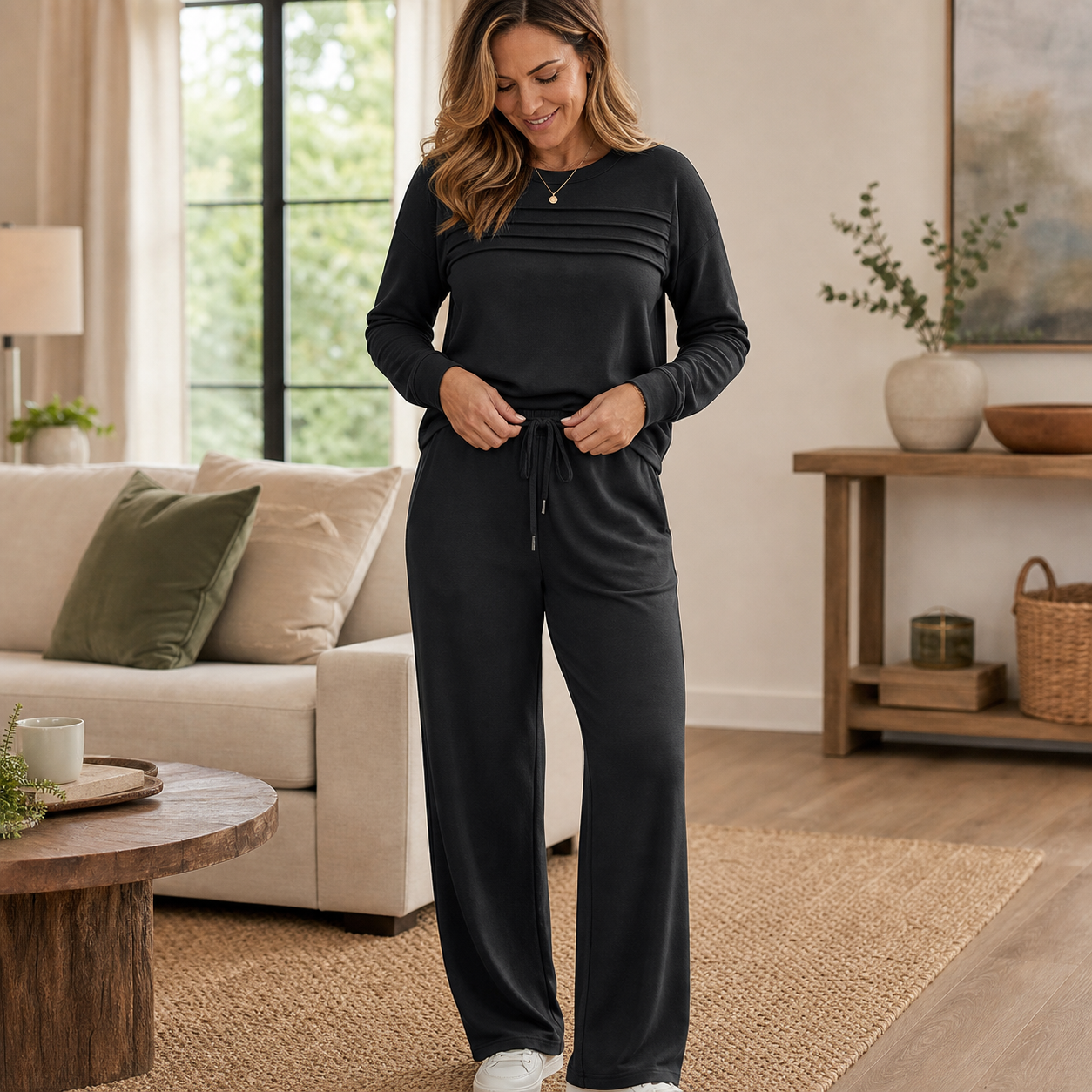 Elettra Brentani™ Set loungewear senza sforzo per il comfort quotidiano