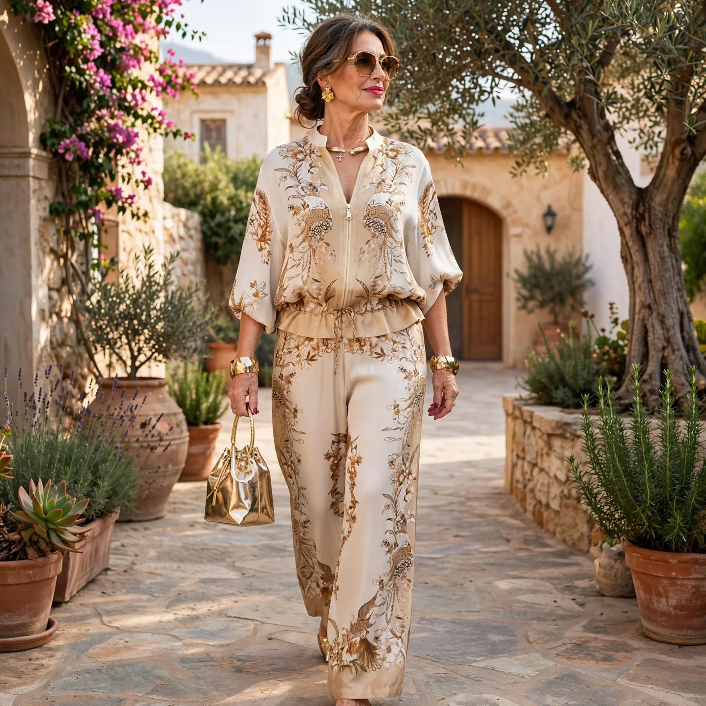 Elettra Ragusa™ Coordinato floreale per uscite estive