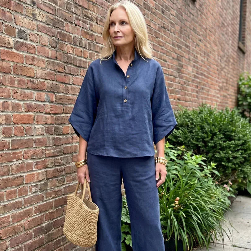 Elsa Berardi™ Coordinato tunica e pantaloni relaxed fit