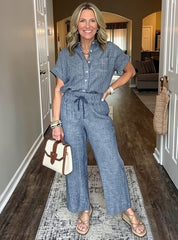 Emilia Toscani™ Set camicia a righe in lino traspirante