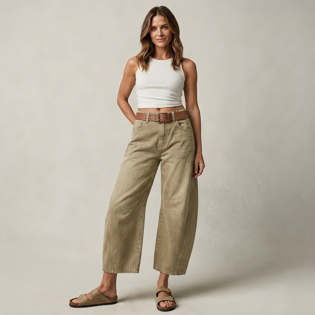 Erminia Bevilacqua™ Jeans in denim elasticizzato dal taglio comodo