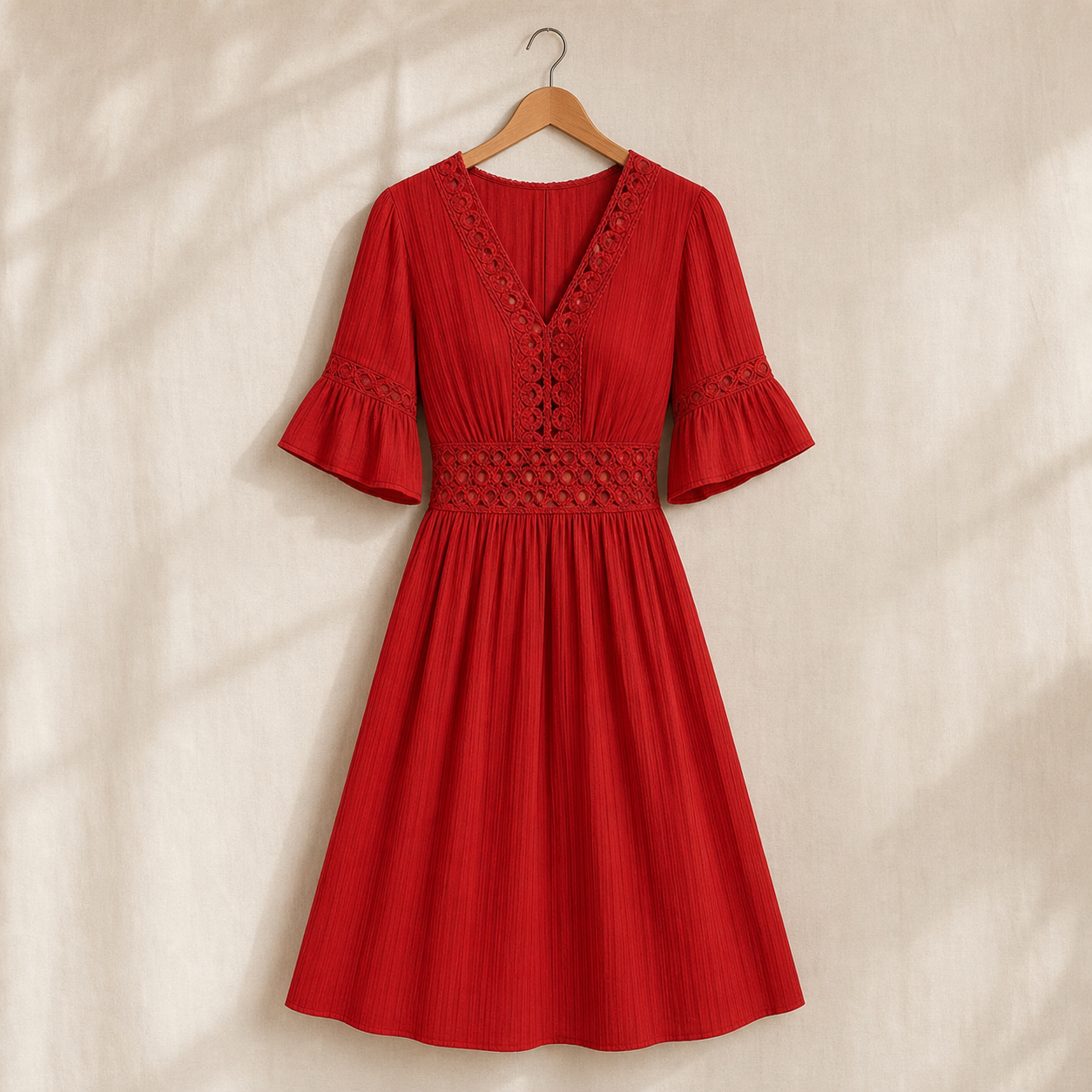 Ester Bolzano™ Abito estivo elegante con scollo a V