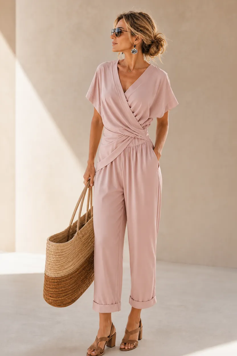 Eufemia Bonacolsi™ Vestito aderente con scollo a V senza sforzo