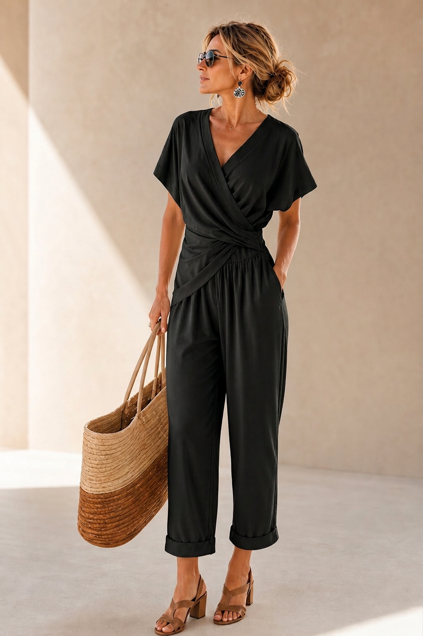 Eufemia Bonacolsi™ Vestito aderente con scollo a V senza sforzo