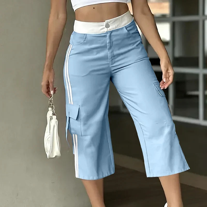 Fausta Agnelli™ Pantaloni capri cargo traspiranti per il comfort quotidiano