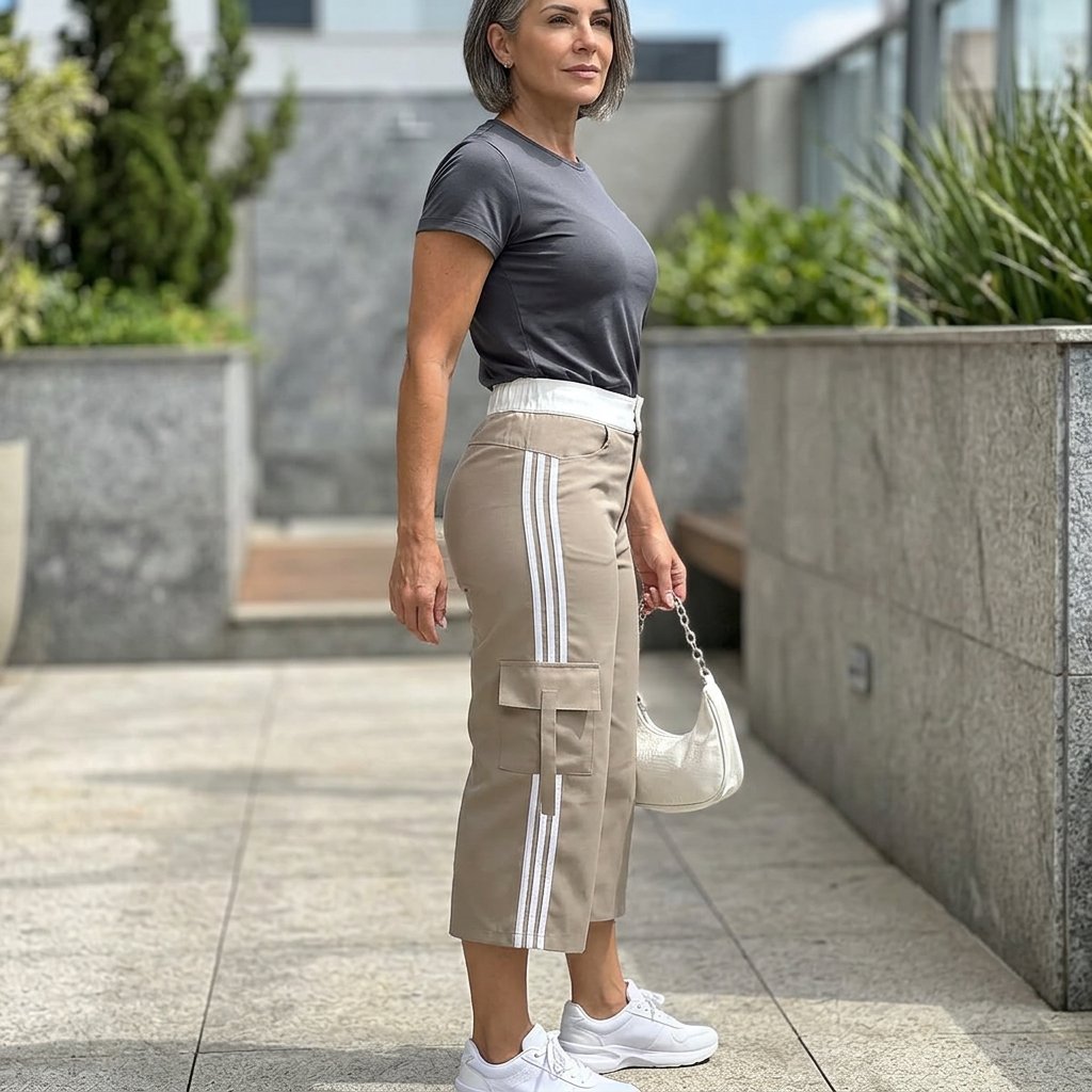 Fausta Agnelli™ Pantaloni capri cargo traspiranti per il comfort quotidiano