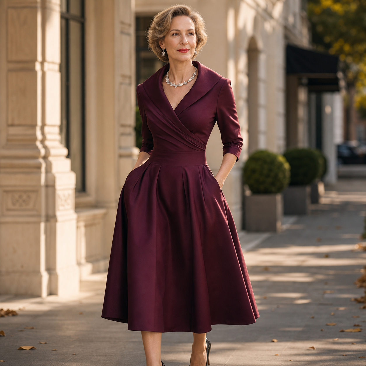 Federica Bassetti™ Abito classico per un'eleganza quotidiana