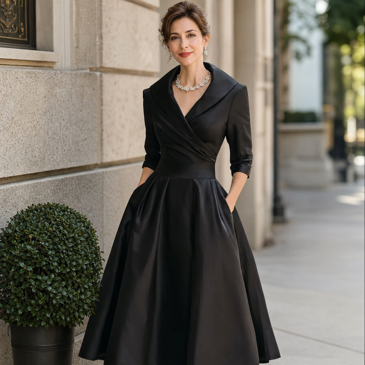 Federica Bassetti™ Abito classico per un'eleganza quotidiana