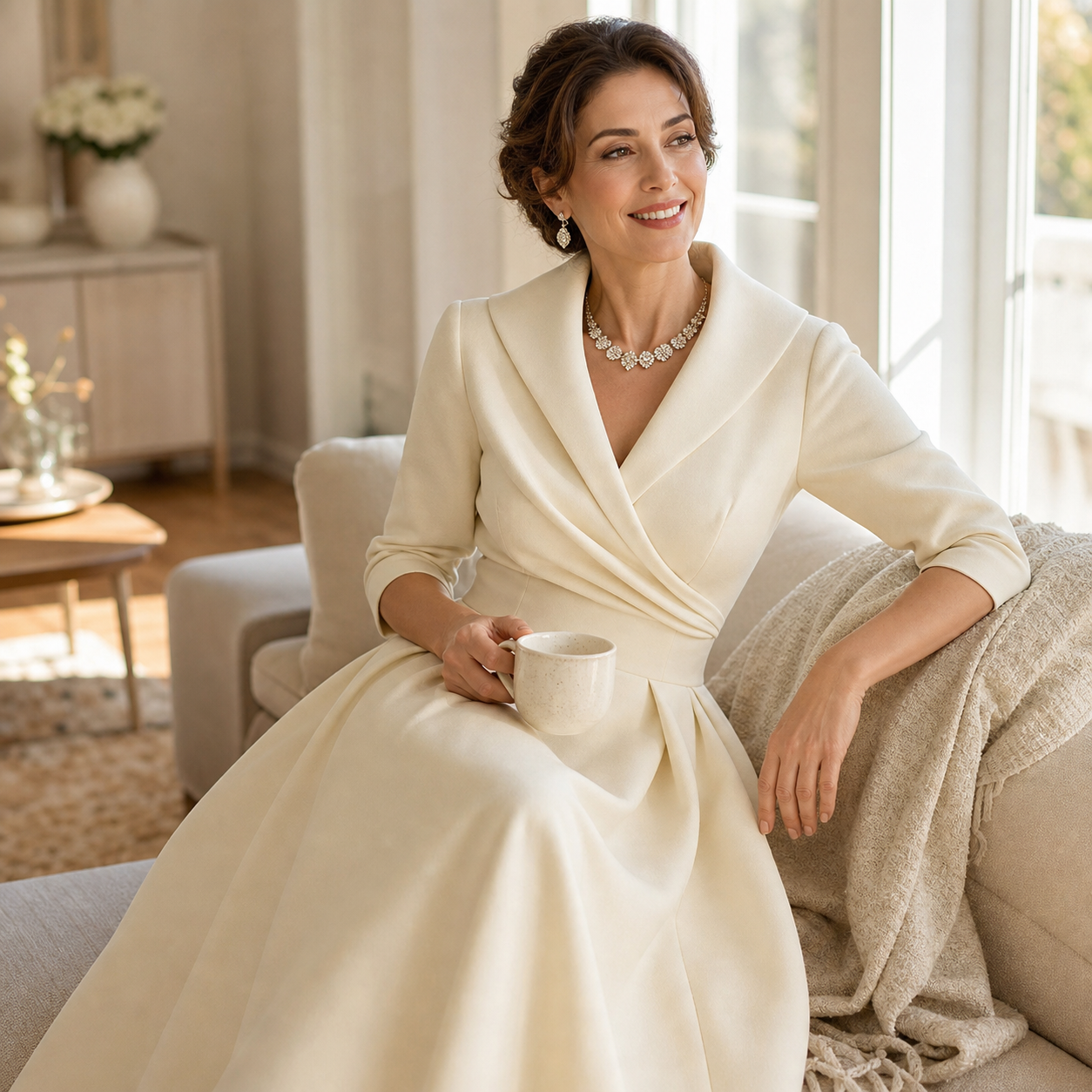 Federica Bassetti™ Abito classico per un'eleganza quotidiana