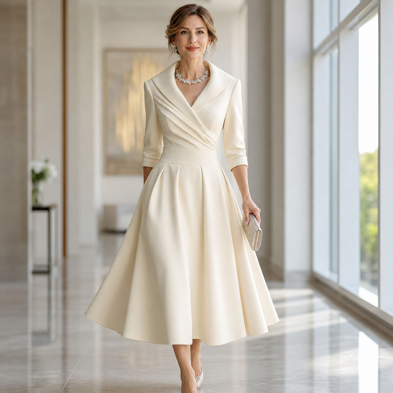 Federica Bassetti™ Abito classico per un'eleganza quotidiana