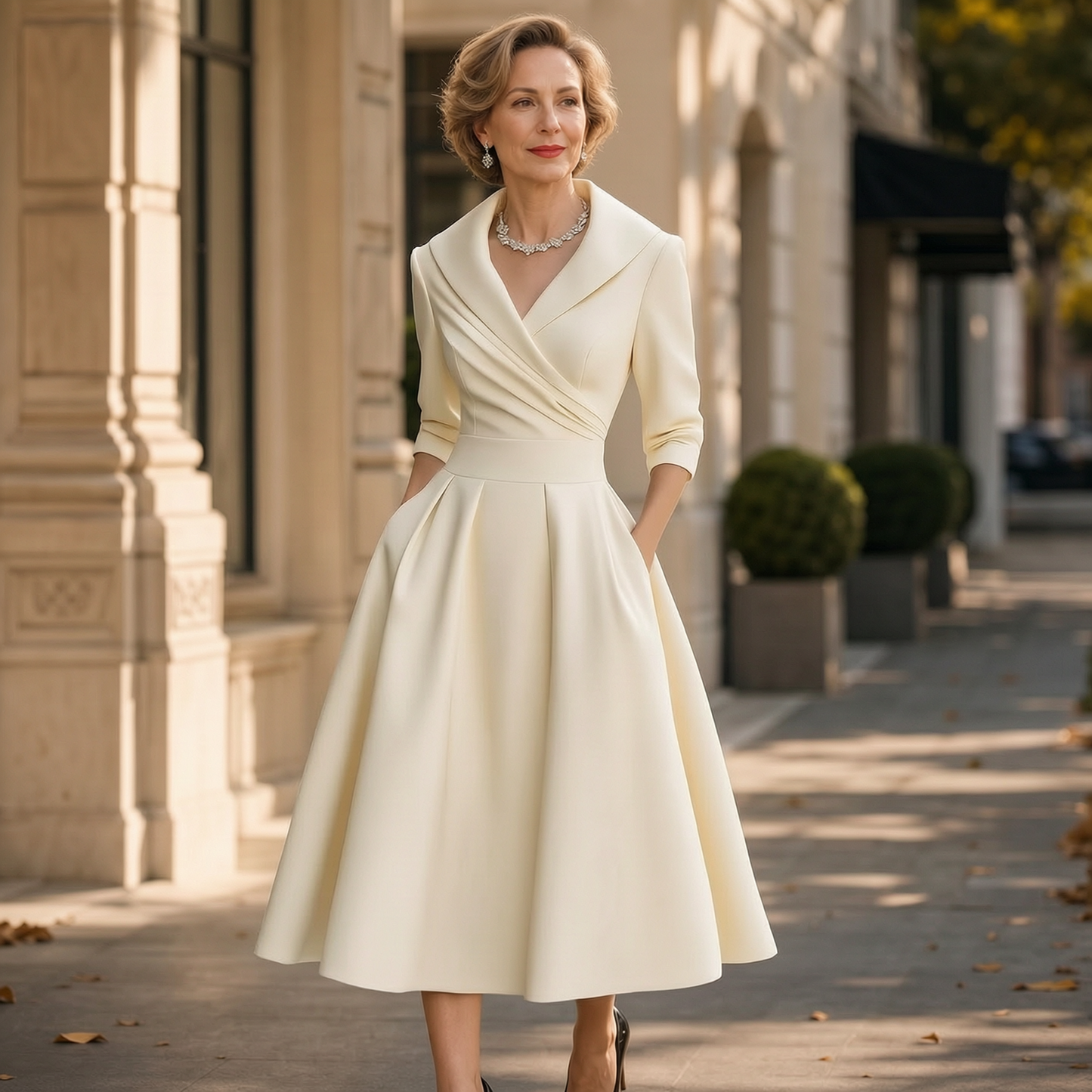 Federica Bassetti™ Abito classico per un'eleganza quotidiana