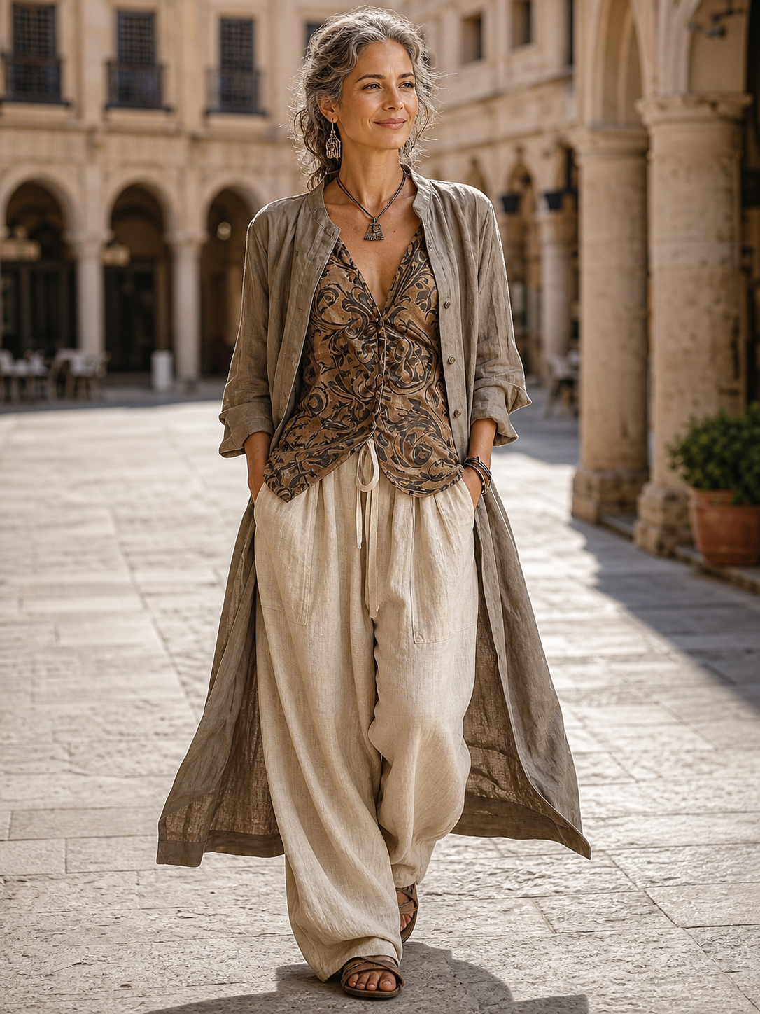 Federica Polacco™ Set coordinato 3 pezzi traspirante per uno stile senza sforzo