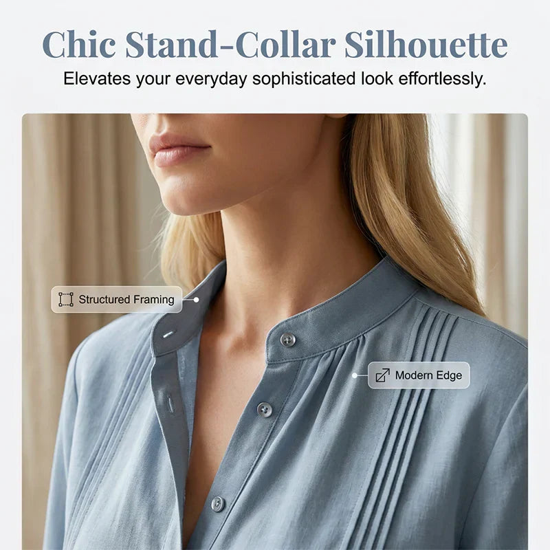 Federica Schiavone™ Blusa versatile con pinces dal giorno alla sera