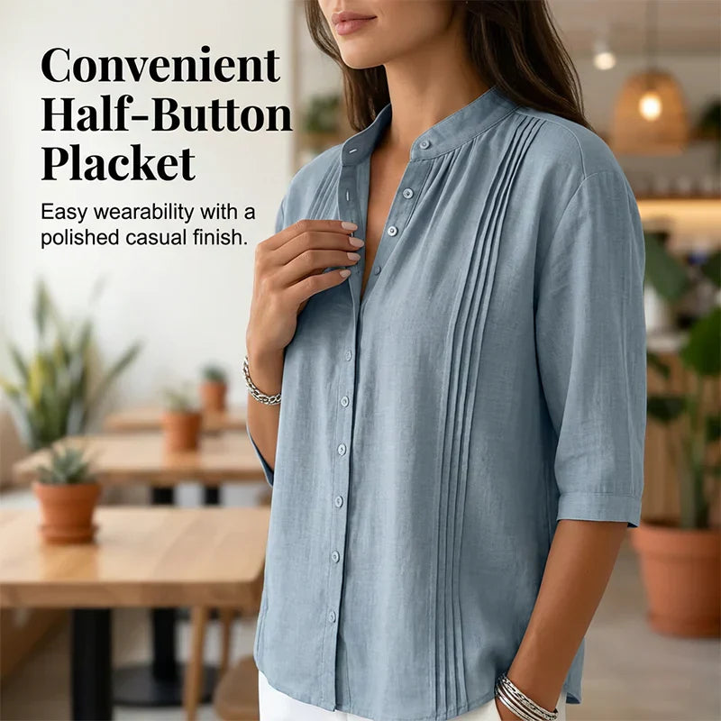 Federica Schiavone™ Blusa versatile con pinces dal giorno alla sera