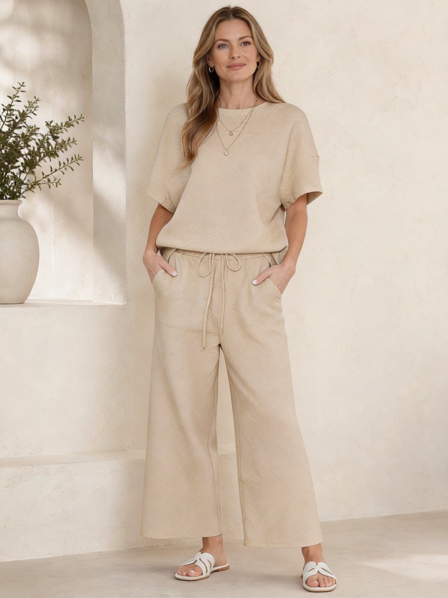 Felicia Borsani™ Coordinato estivo casual traspirante