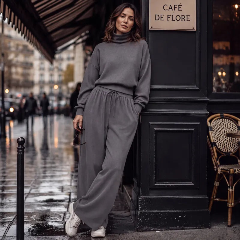 Felicia Bottini™ Set lounge con dolcevita morbido per un comfort raffinato