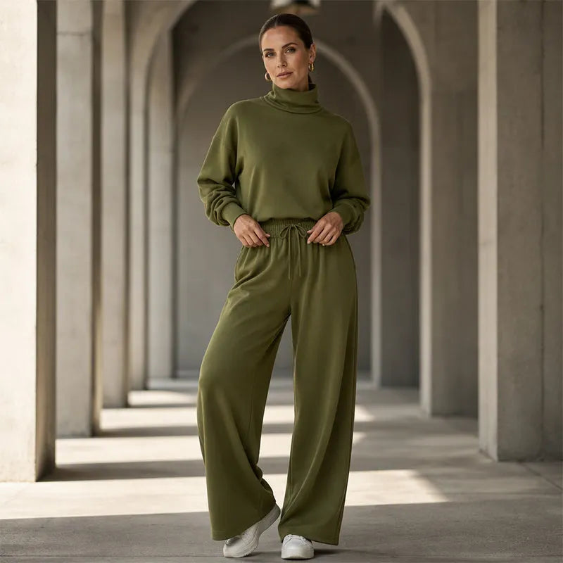 Felicia Bottini™ Set lounge con dolcevita morbido per un comfort raffinato