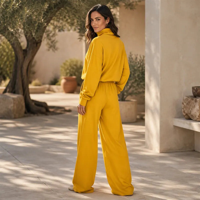 Felicia Bottini™ Set lounge con dolcevita morbido per un comfort raffinato