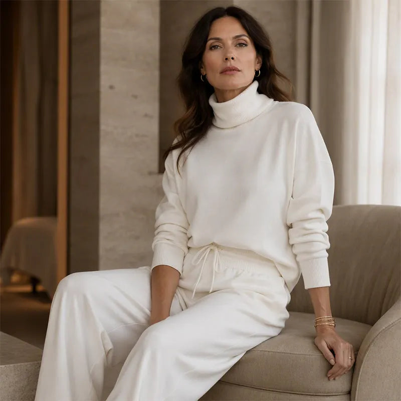 Felicia Bottini™ Set lounge con dolcevita morbido per un comfort raffinato