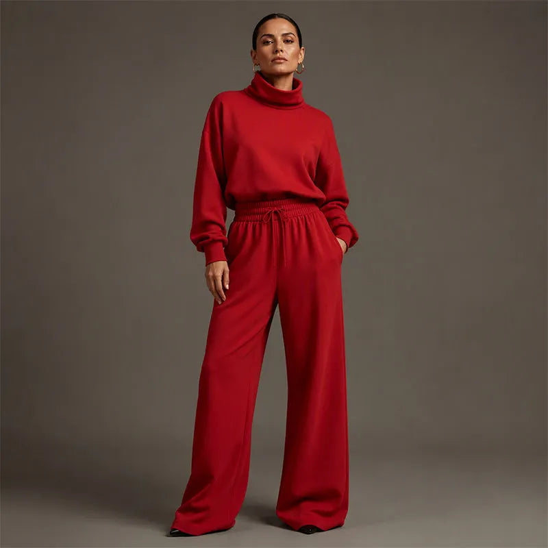 Felicia Bottini™ Set lounge con dolcevita morbido per un comfort raffinato