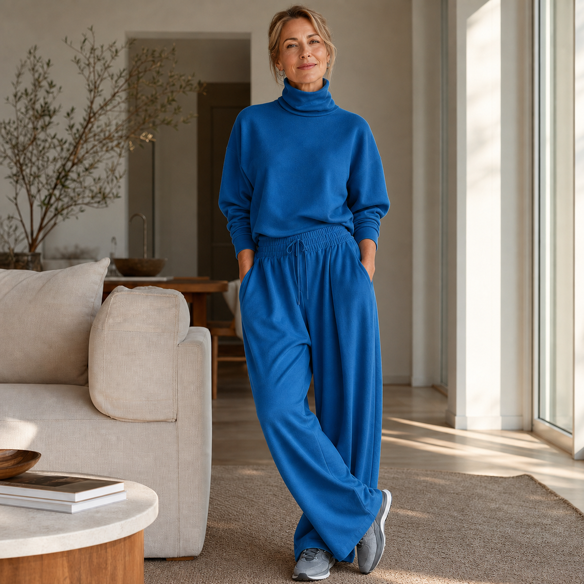 Felicia Bottini™ Set lounge con dolcevita morbido per un comfort raffinato
