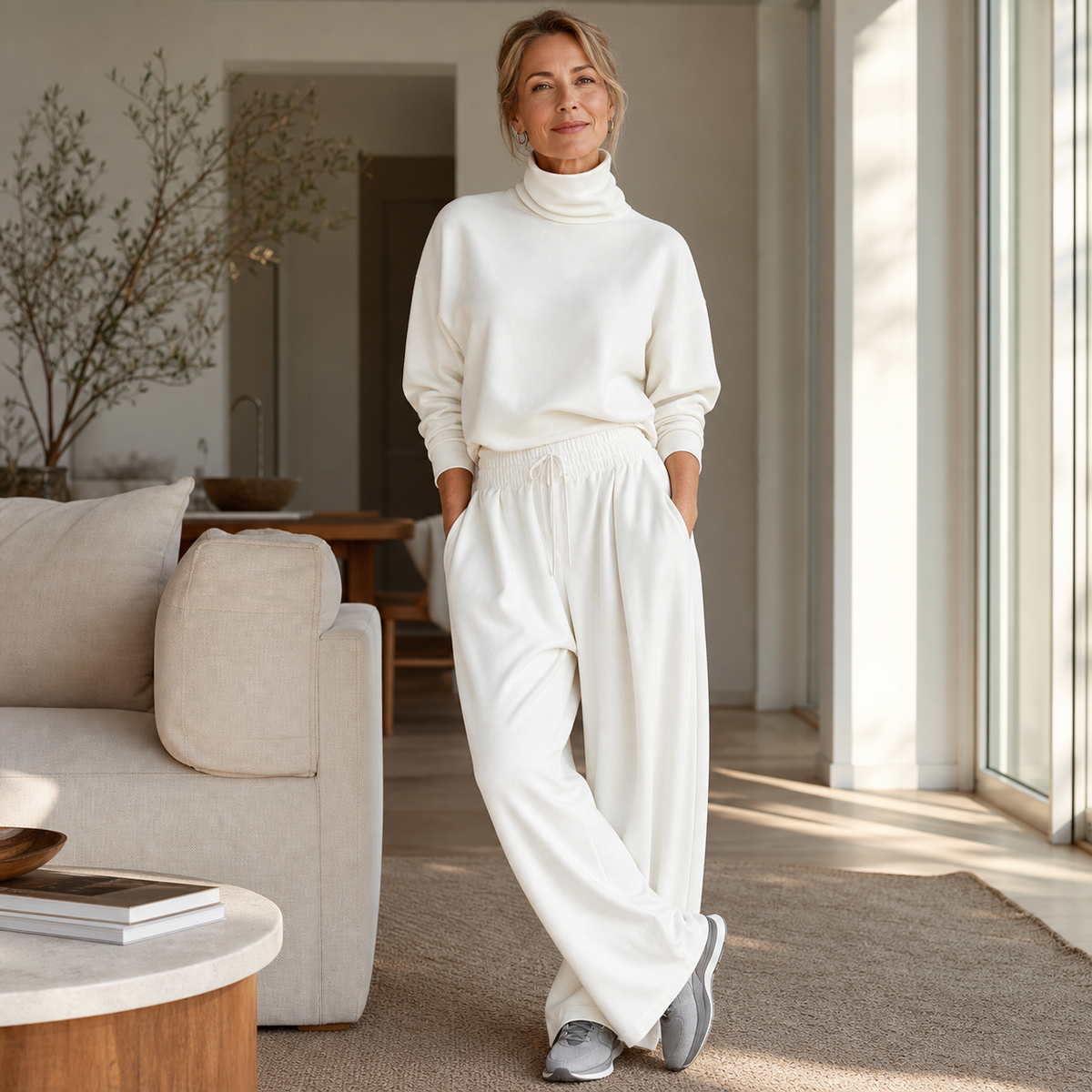 Felicia Bottini™ Set lounge con dolcevita morbido per un comfort raffinato