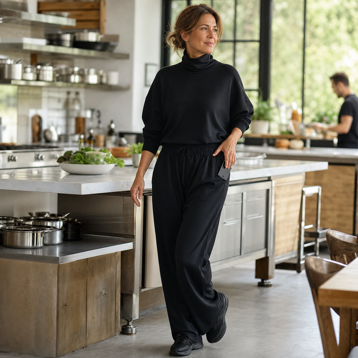 Felicia Bottini™ Set lounge con dolcevita morbido per un comfort raffinato
