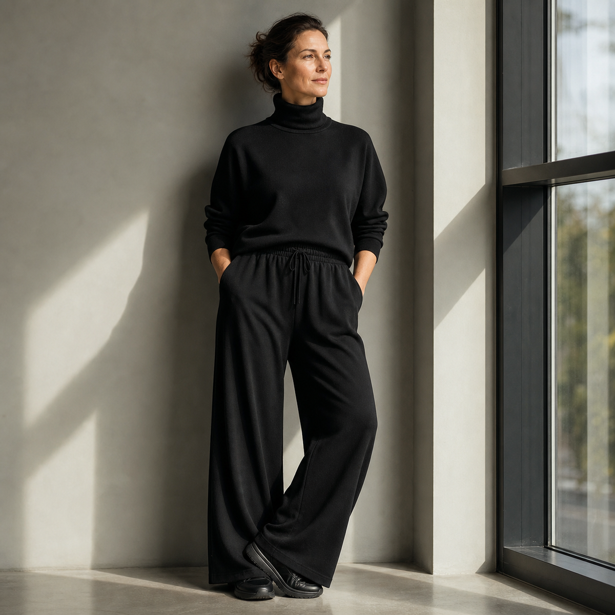 Felicia Bottini™ Set lounge con dolcevita morbido per un comfort raffinato