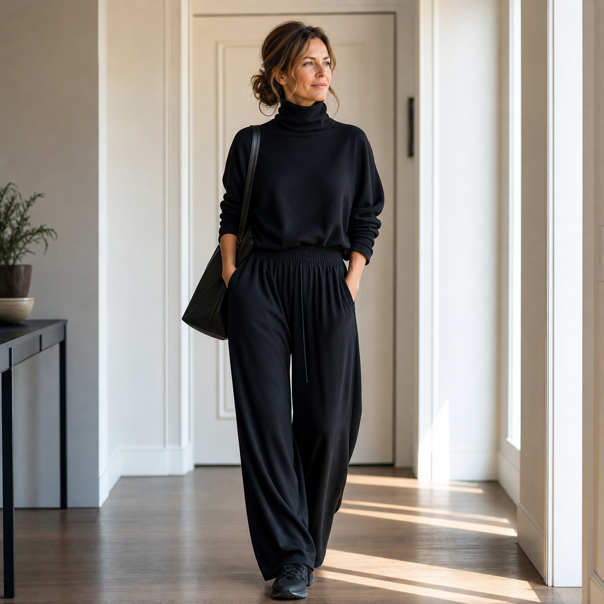 Felicia Bottini™ Set lounge con dolcevita morbido per un comfort raffinato