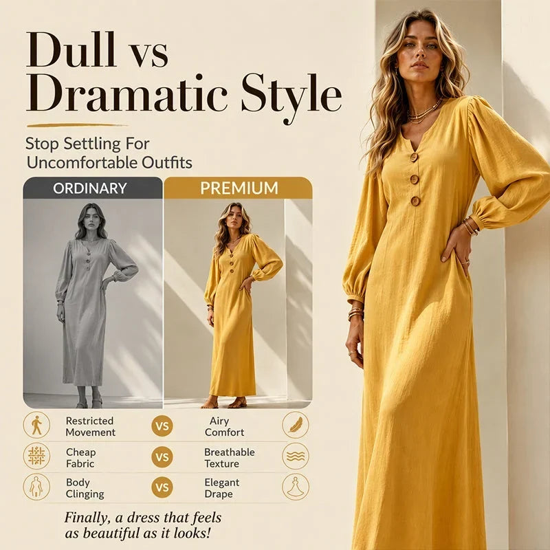 Felicia Brambati™ Abito scollo a V versatile per uno stile senza sforzo