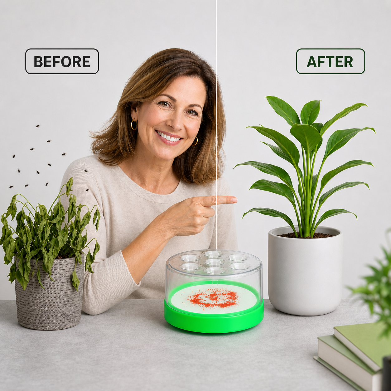 FlyAway Pro™ Trappola per mosche riutilizzabile per case senza prodotti chimici