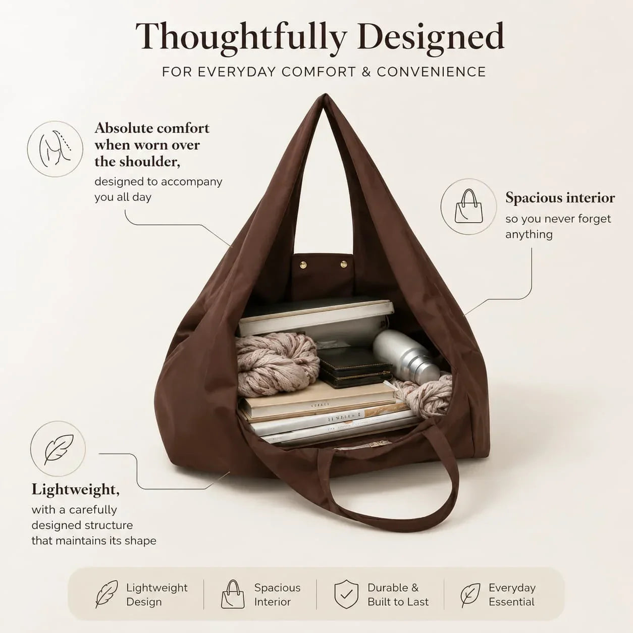 FoldKey™ Tote compatta da portachiavi per uso quotidiano