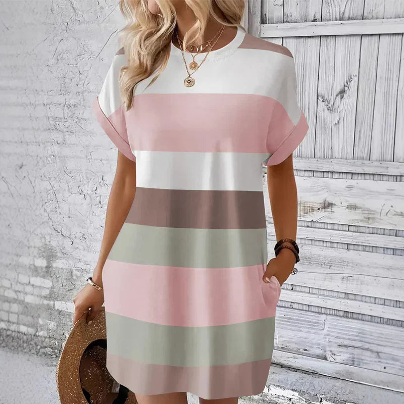 Fosca Caetani™ Vestito casual girocollo senza sforzo