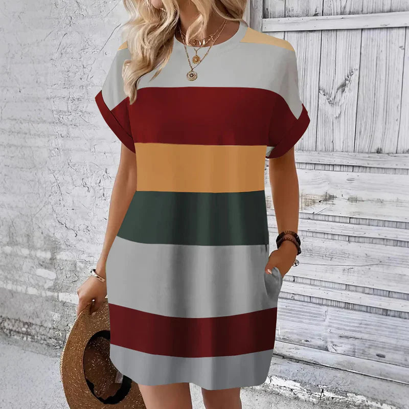 Fosca Caetani™ Vestito casual girocollo senza sforzo