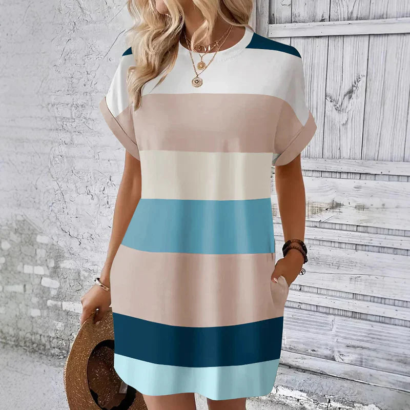 Fosca Caetani™ Vestito casual girocollo senza sforzo