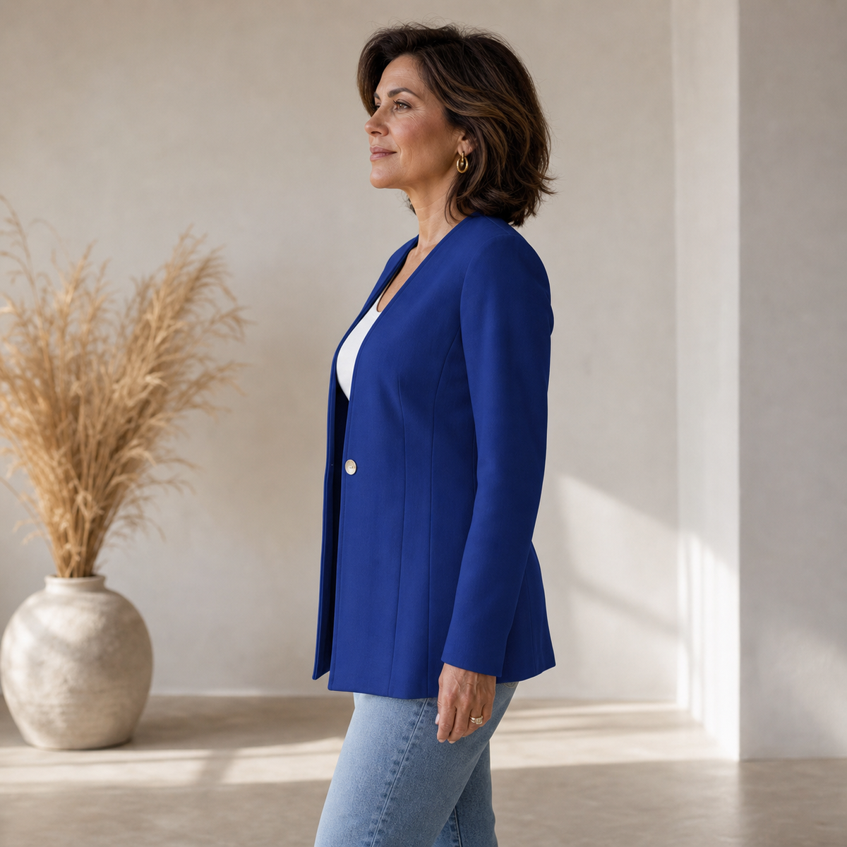 Fulvia Palmieri™ Blazer versatile a un bottone per lavoro e weekend