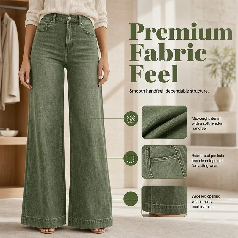 Gaia Iervolino™ Jeans a gamba larga per un look più slanciato