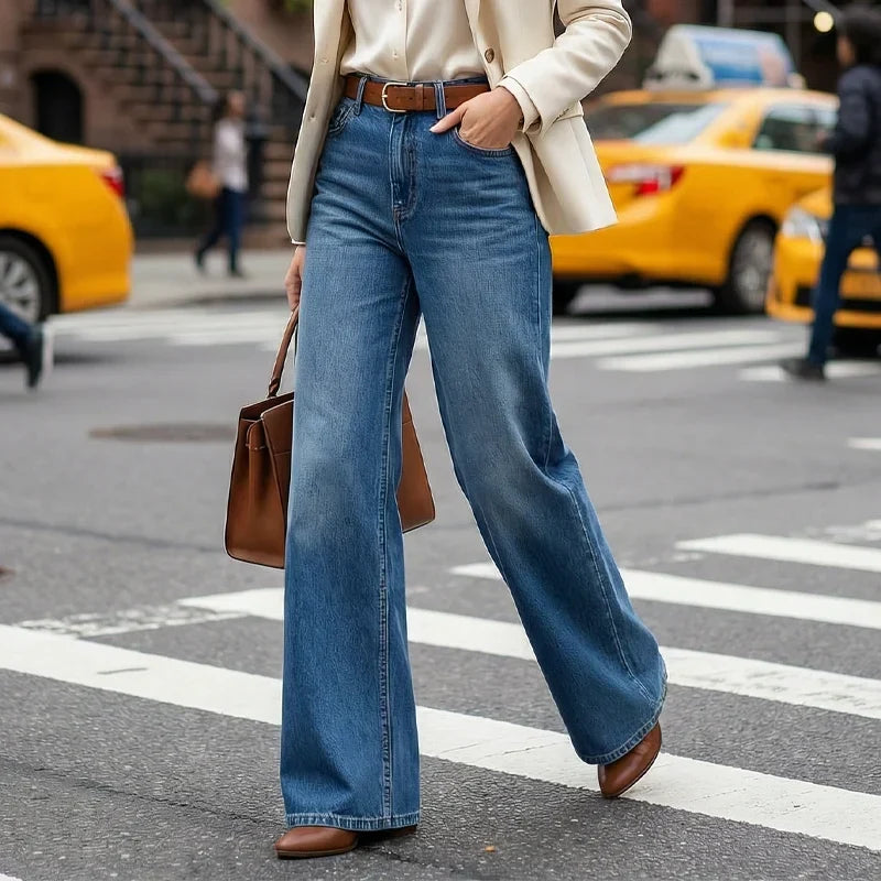Gaia Iervolino™ Jeans a gamba larga per un look più slanciato