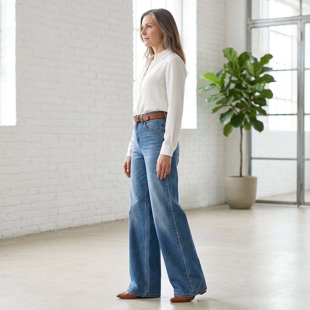 Gaia Iervolino™ Jeans a gamba larga per un look più slanciato