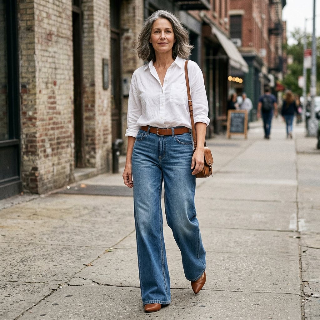 Gaia Iervolino™ Jeans a gamba larga per un look più slanciato
