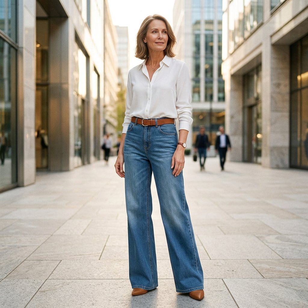 Gaia Iervolino™ Jeans a gamba larga per un look più slanciato