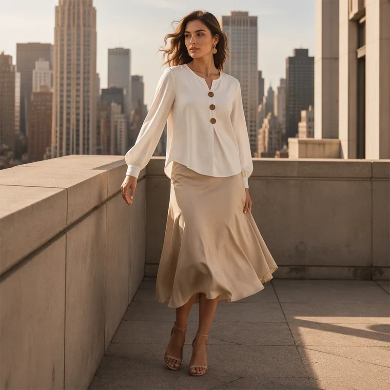 Galatea Bassetti™ Blusa morbida per un'eleganza quotidiana