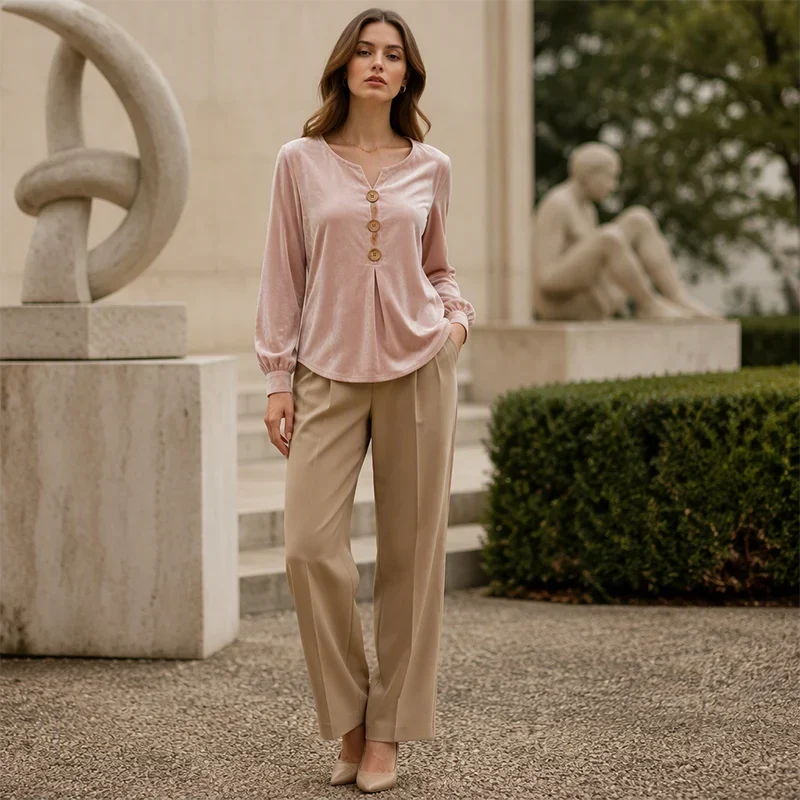 Galatea Bassetti™ Blusa morbida per un'eleganza quotidiana