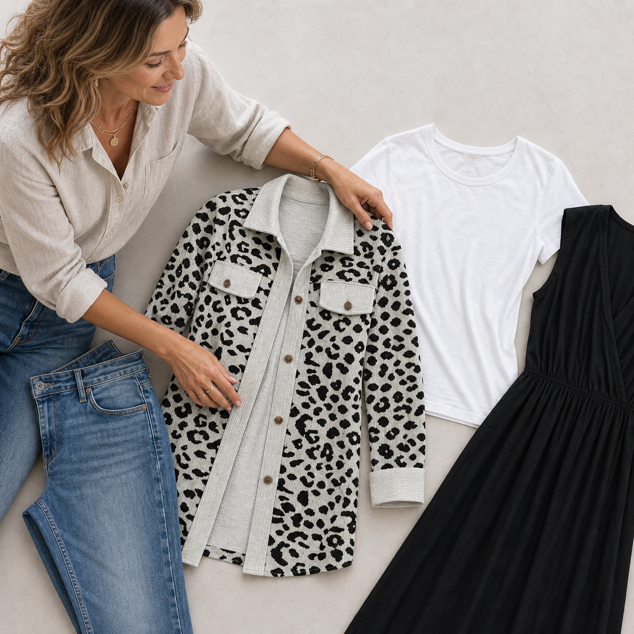 Galatea Belmonte™ Cardigan animalier per look stratificati senza sforzo