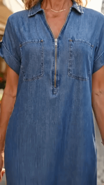 Galatea Polverini™ Vestito camicia senza sforzo con tasche