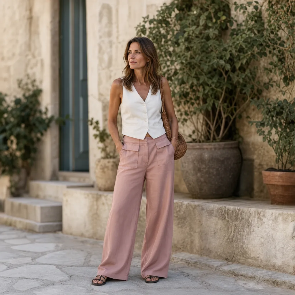 Galatea Sciacca™ Pantaloni ampi versatili dal giorno alla sera